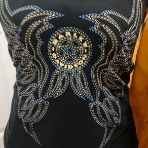 Harley Davidson Beautiful Western Angel laced back